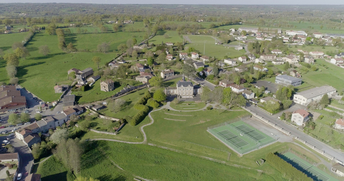 Vue aérienne du quartier 