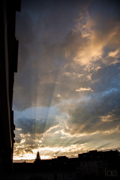 Nuages au levé du jour sur Limoges
